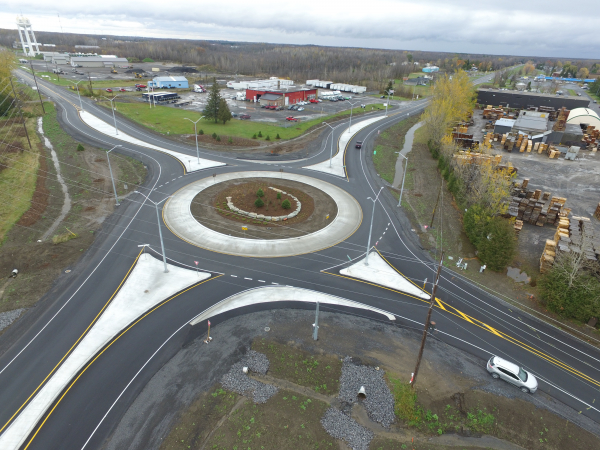 Iroquois and Long Sault Roundabouts